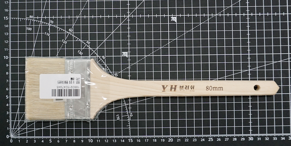 양모 평필 유성 붓 80mm