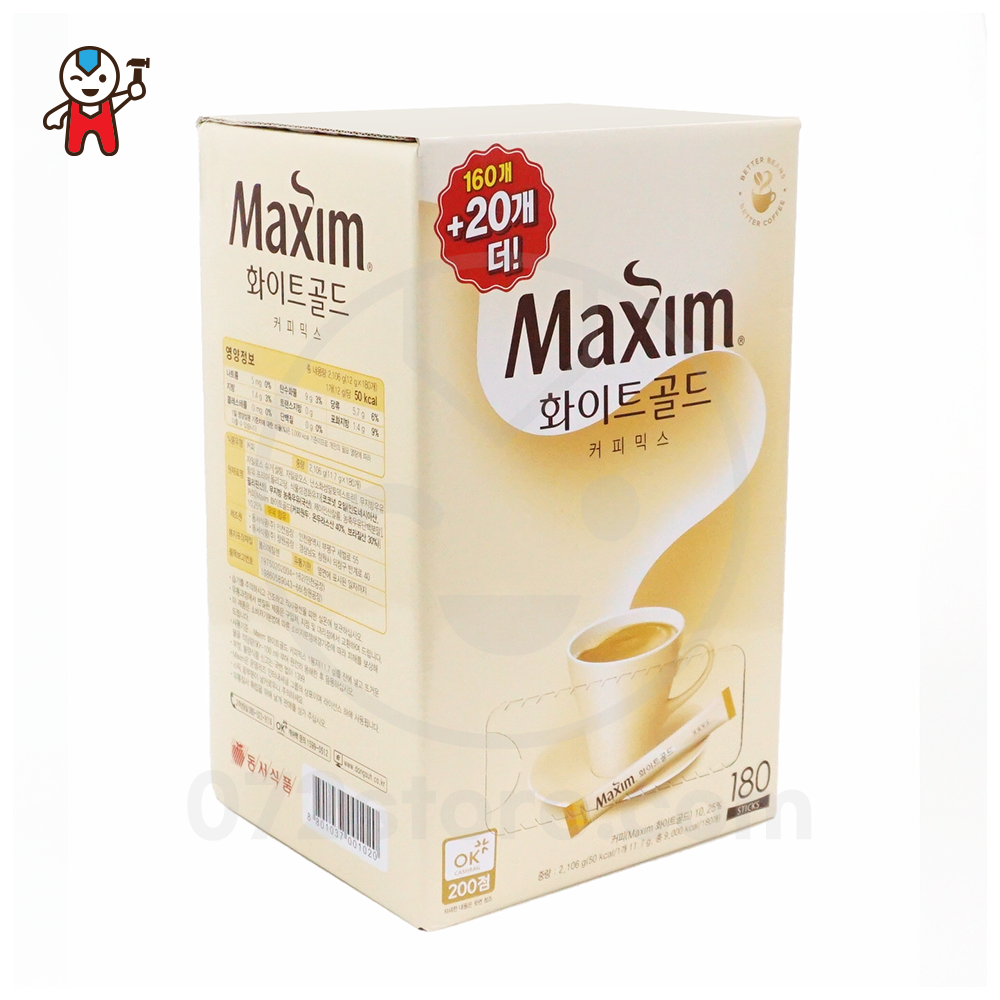 [MAXIM 맥심] 화이트골드 180T(160T+20T)