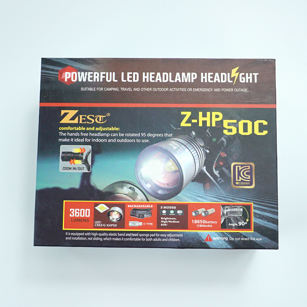 [ZEST 제스트] Z-HP50C LED줌헤드랜턴