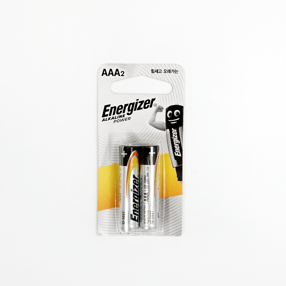 [ENERGIZER 에너자이저] LR03 2B 1.5V AAA 알카라인 건전지 2pcs