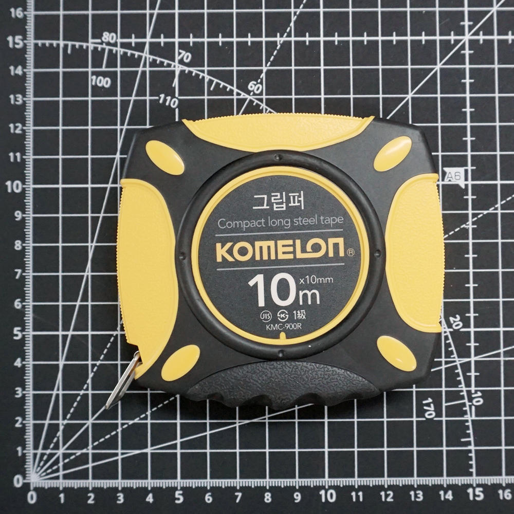 [KOMELON 코메론] KMC-900R 그립퍼 스틸줄자 10mx10mm